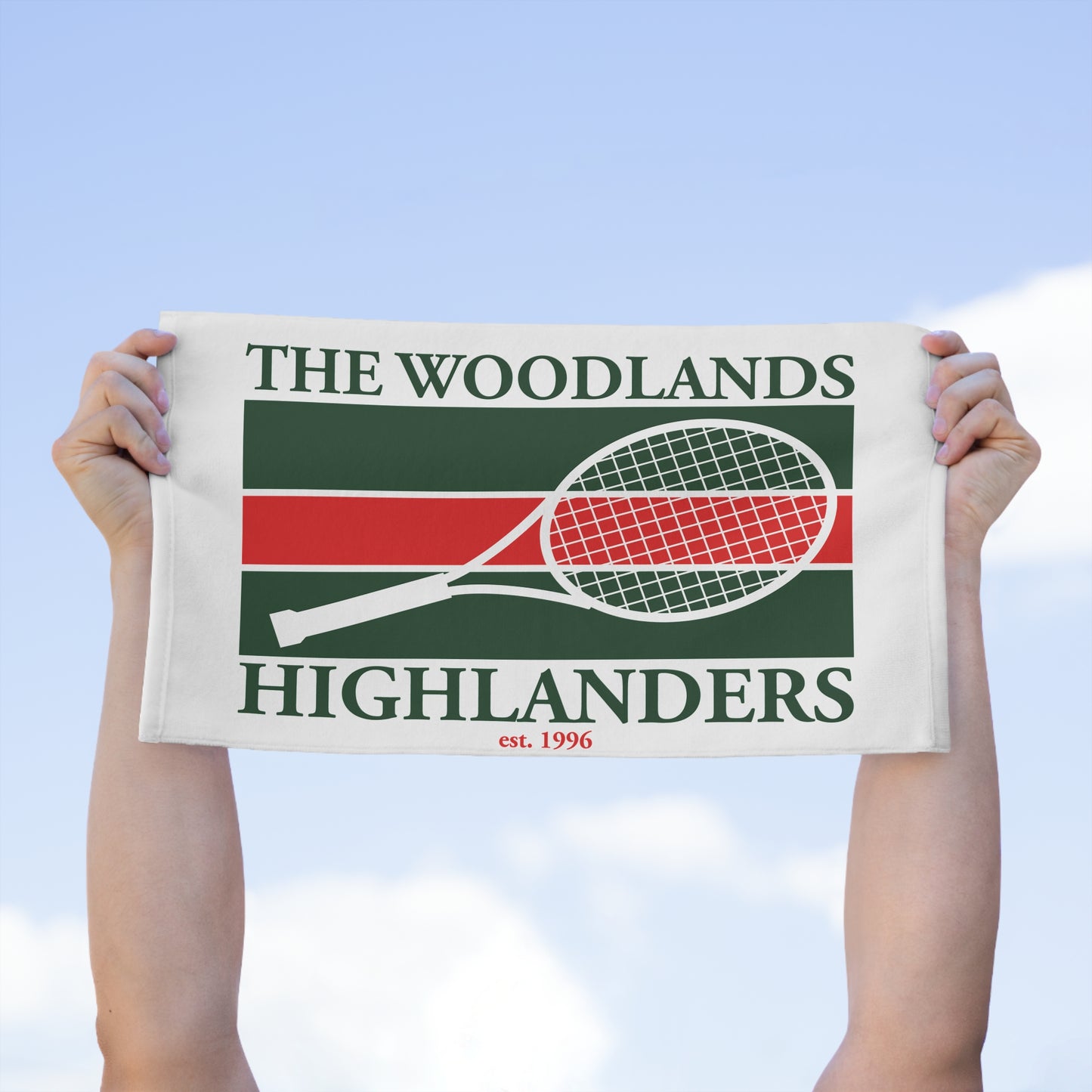 The Woodlands Highlanders Tennis Team Rally Towel – Show Your Highlander Pride!