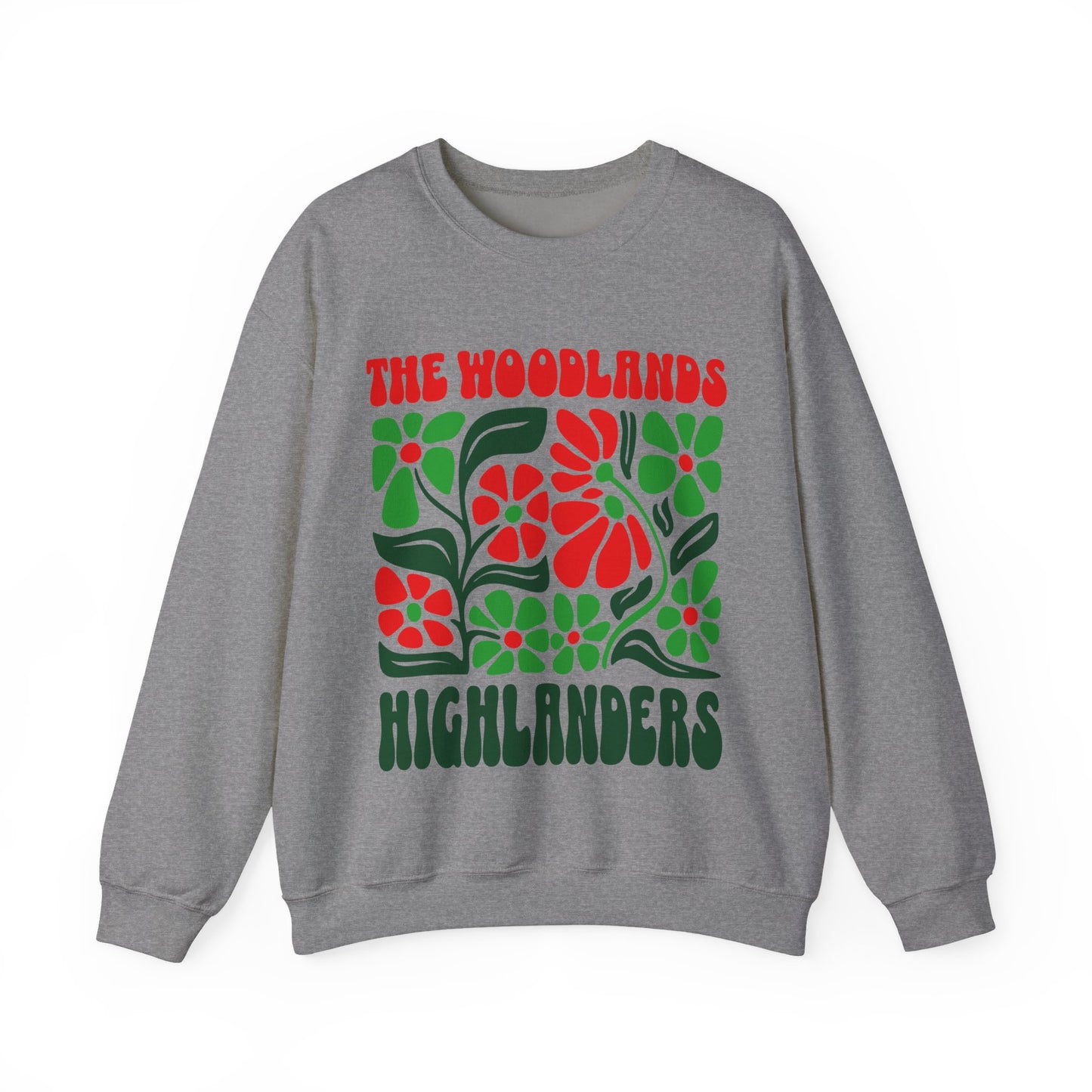 Boho Floral The Woodlands Highlanders Sweatshirt