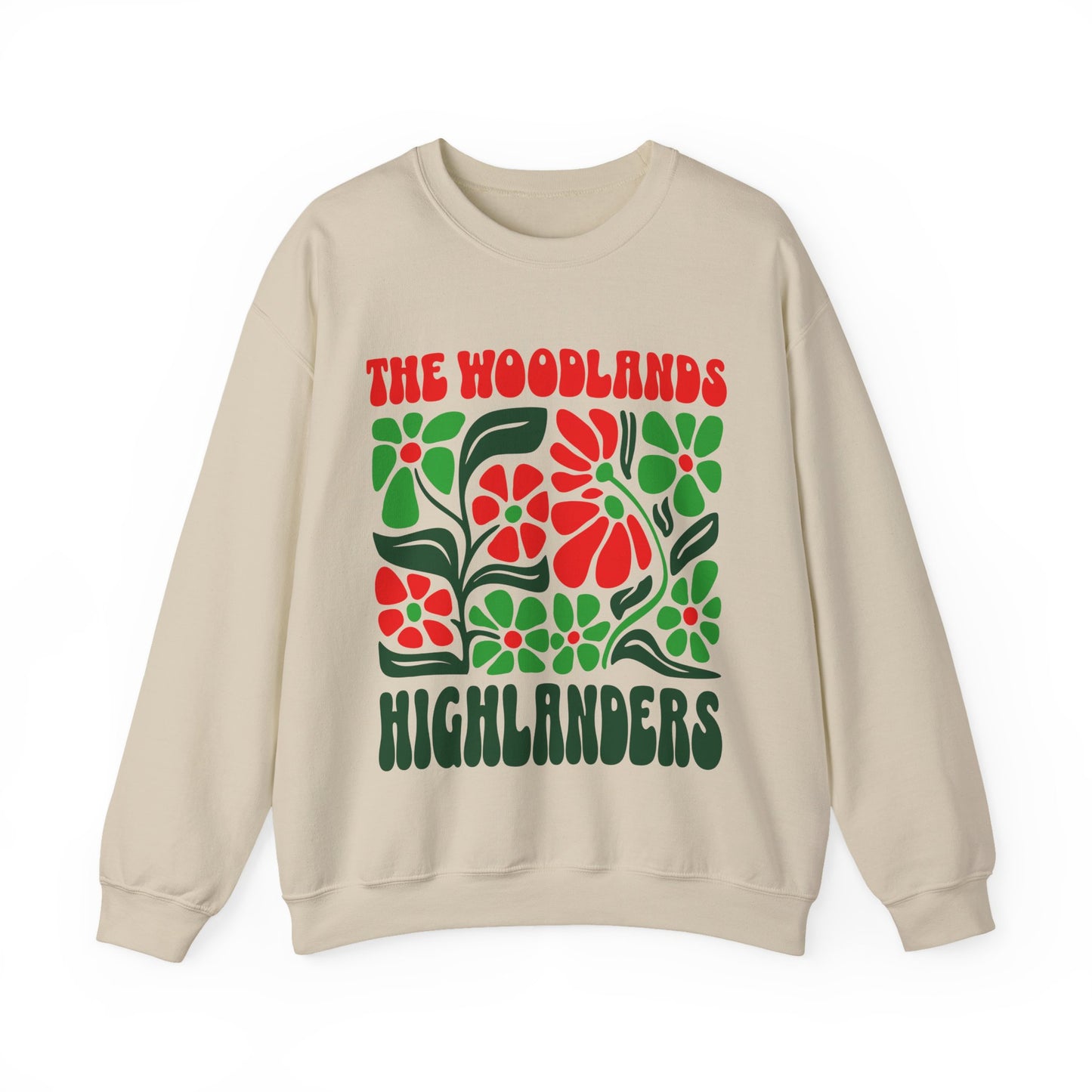 Boho Floral The Woodlands Highlanders Sweatshirt