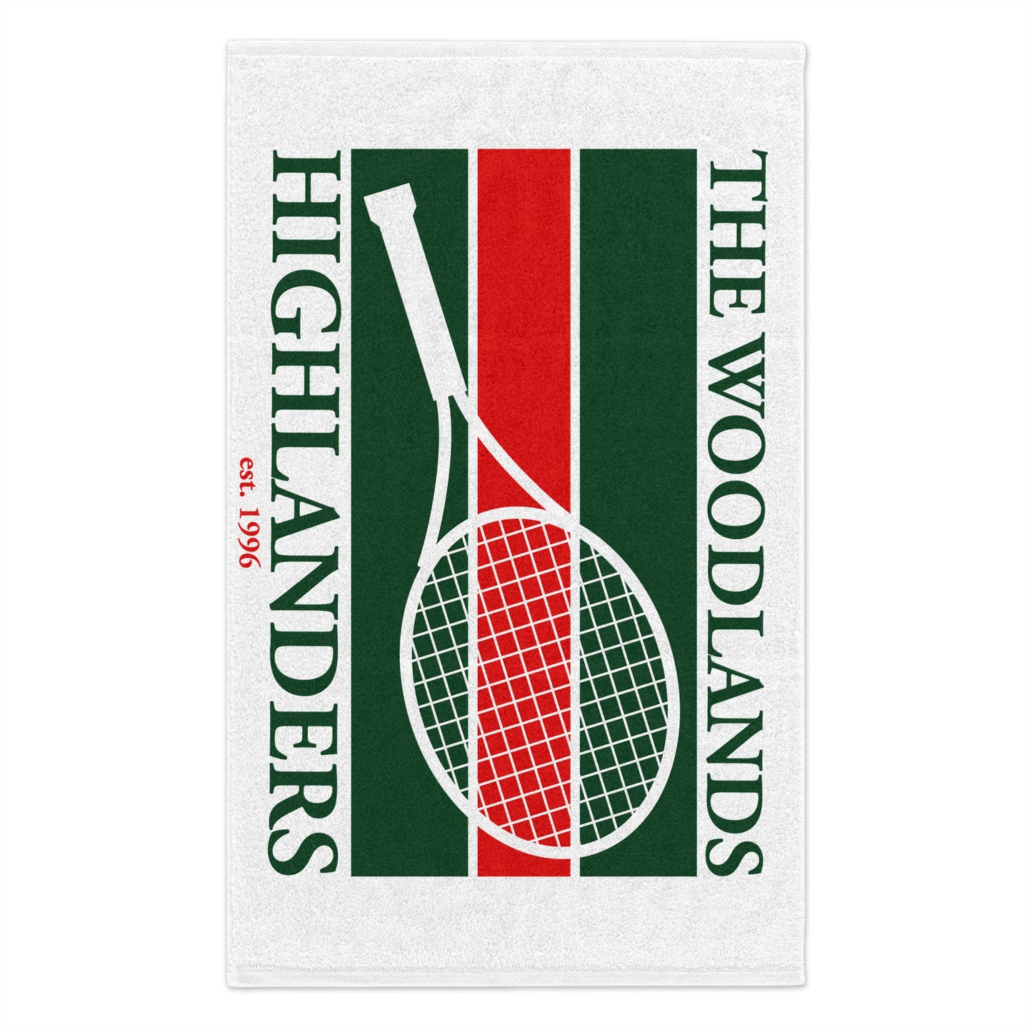 The Woodlands Highlanders Tennis Team Rally Towel – Show Your Highlander Pride!