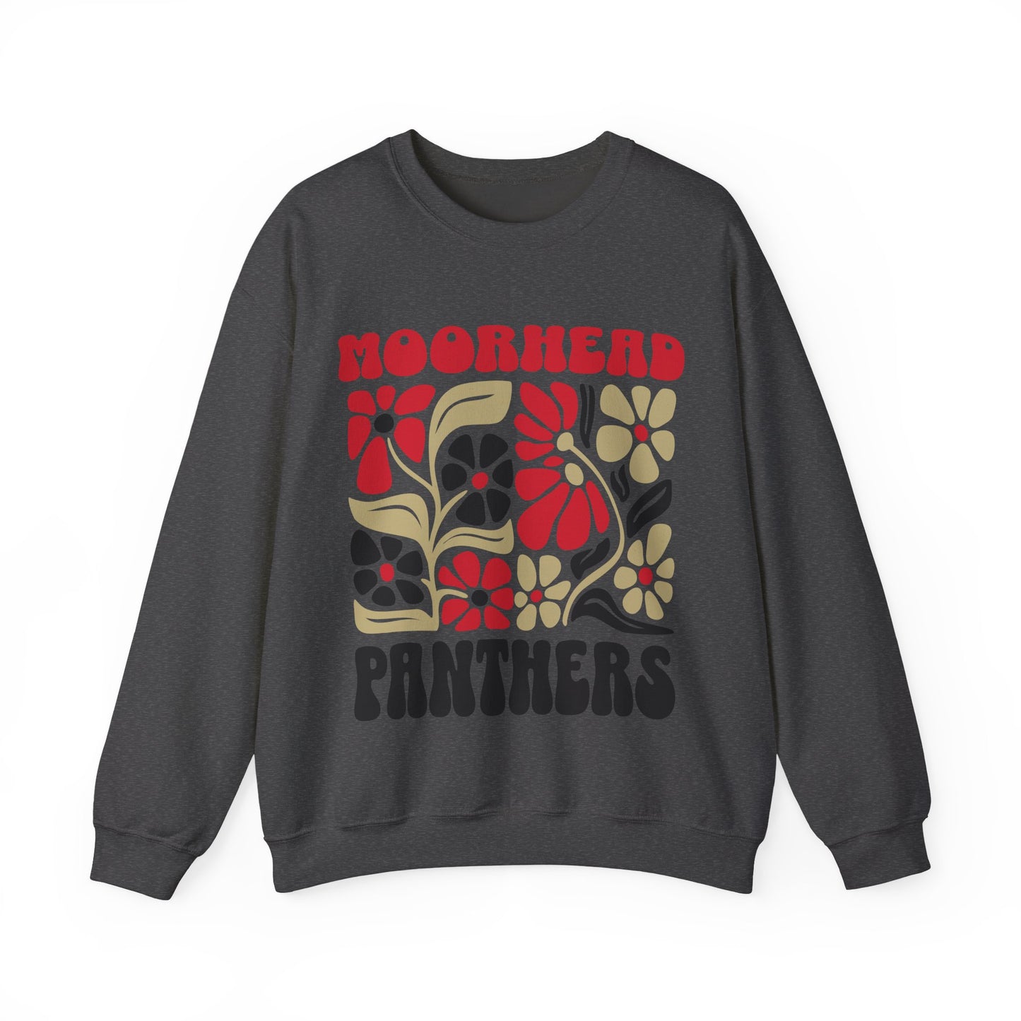 Boho Floral Moorhead Panthers Sweatshirt