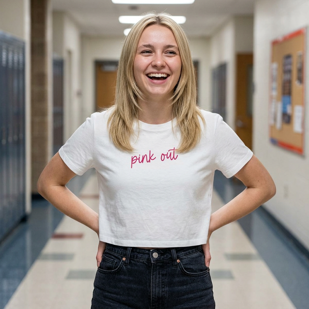 Pink Out Crop Tee | Grand Oaks 2026
