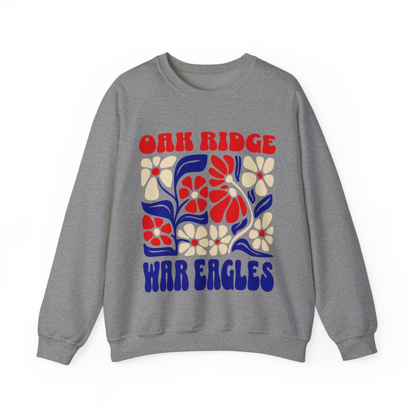 Boho Floral Oak Ridge War Eagles Sweatshirt