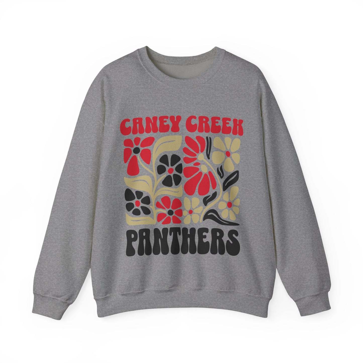 Boho Floral Caney Creek Panthers Sweatshirt