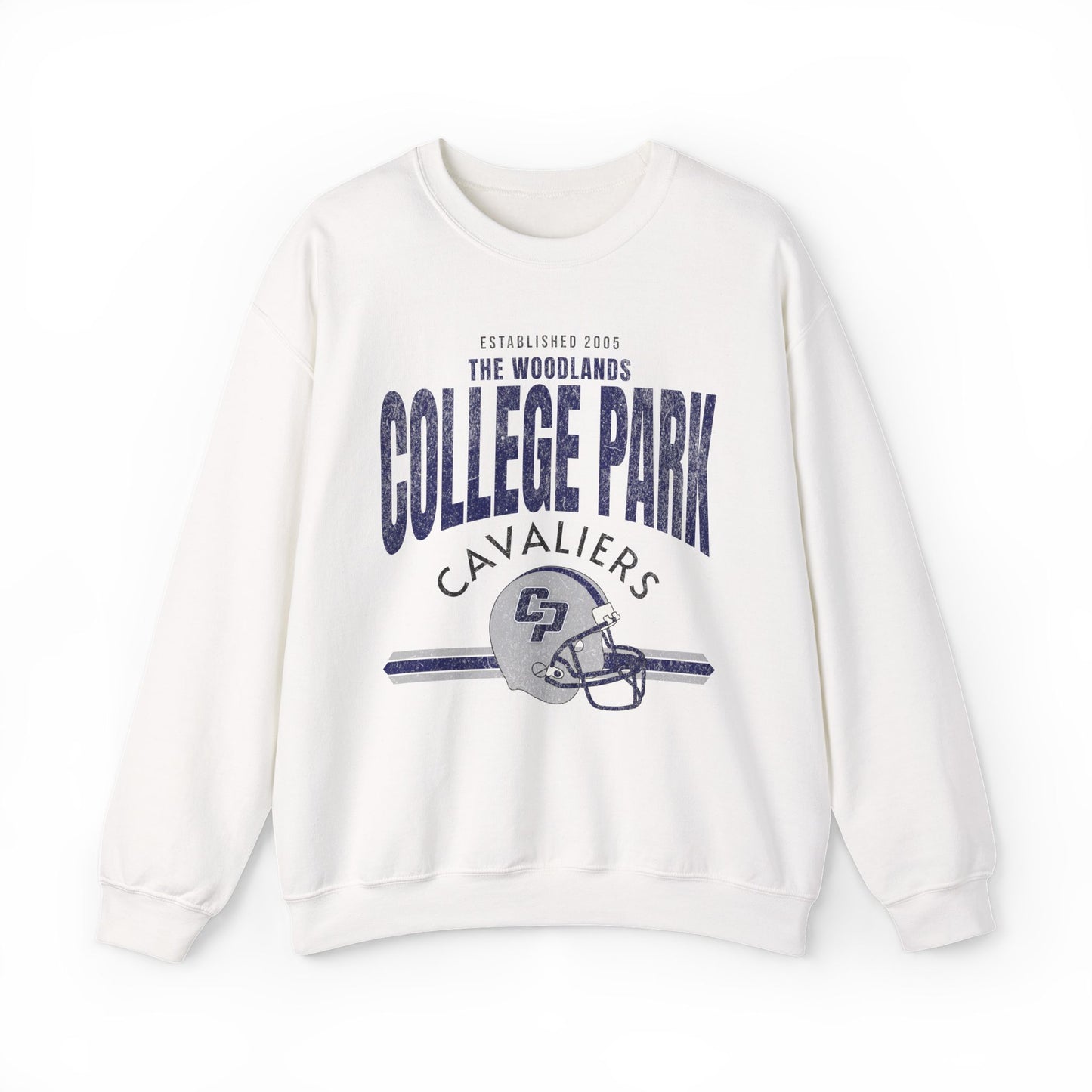College Park High School Vintage Football Sweatshirt | Cavaliers Spirit Wear | Retro Game Day Pullover