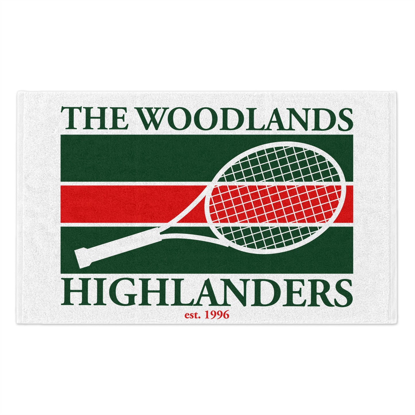 The Woodlands Highlanders Tennis Team Rally Towel – Show Your Highlander Pride!