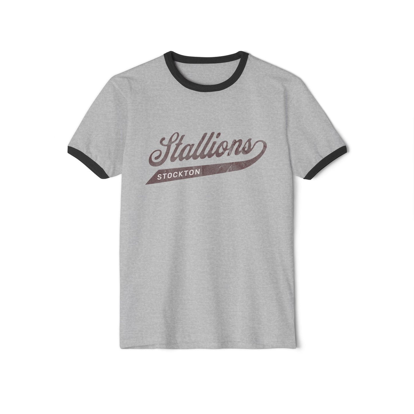 Stallions Ringer Tee – Stockton Retro Spirit Shirt
