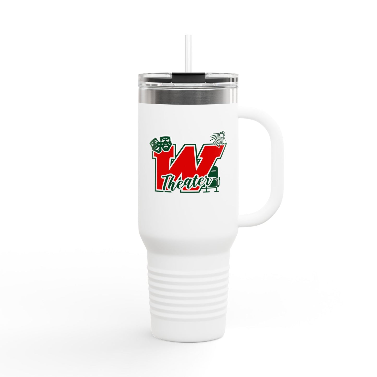 The Woodlands Theater 40 oz Insulated Travel Mug – Sip Between Scenes