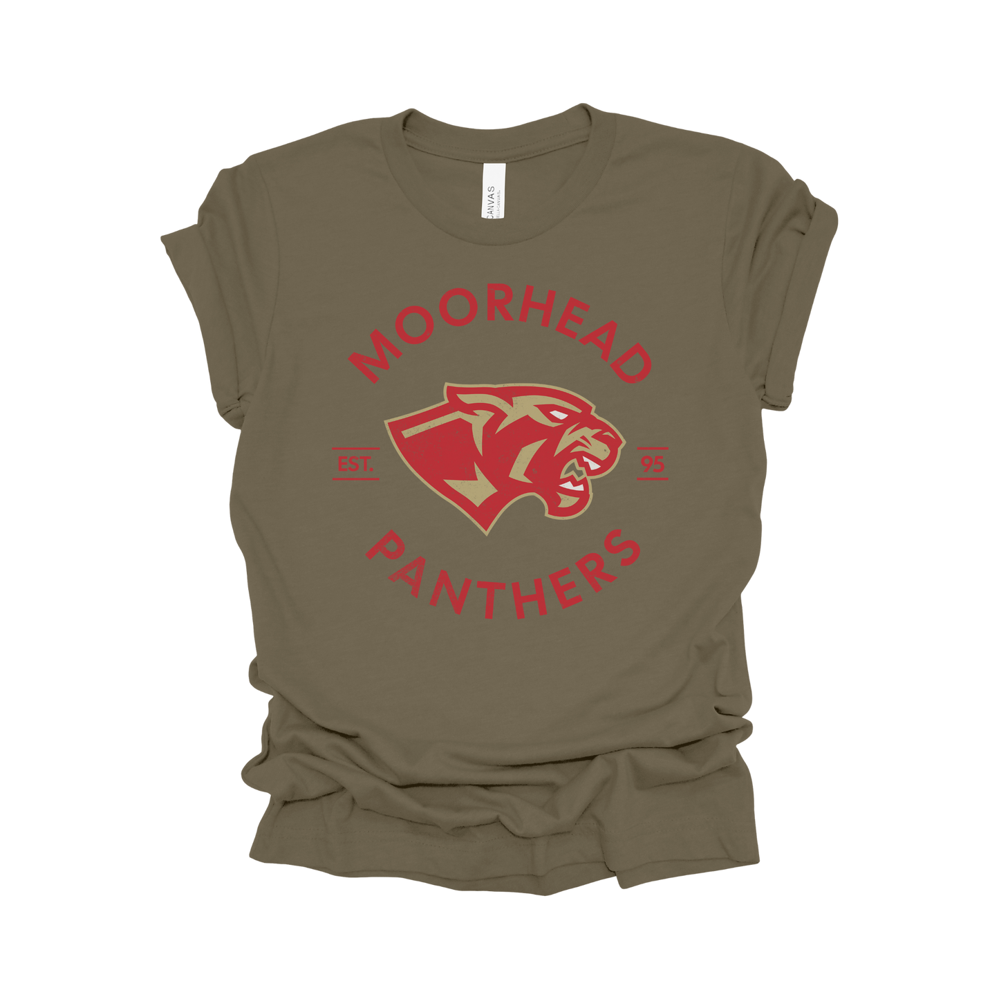 Moorhead Panthers Circle Design T-Shirt