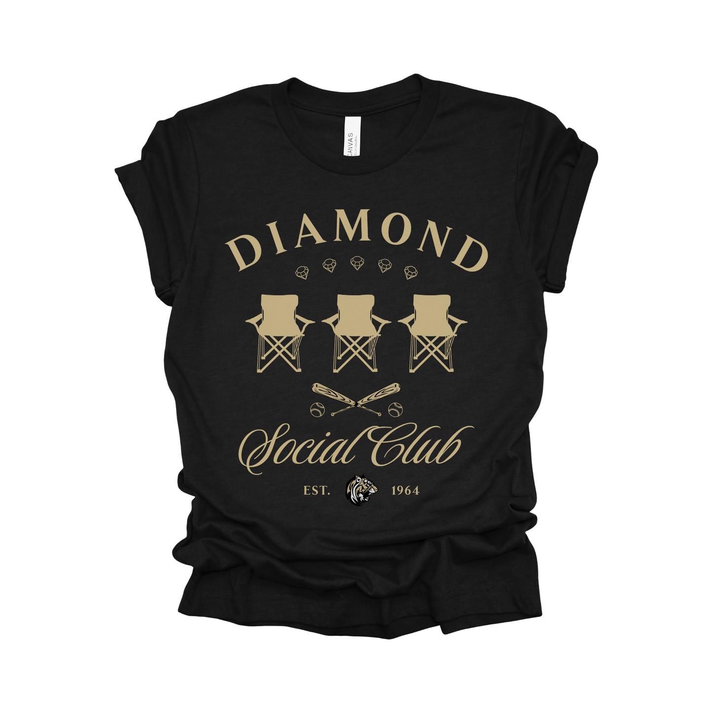 Diamond Social Club Tee - Conroe High School Baseball Team