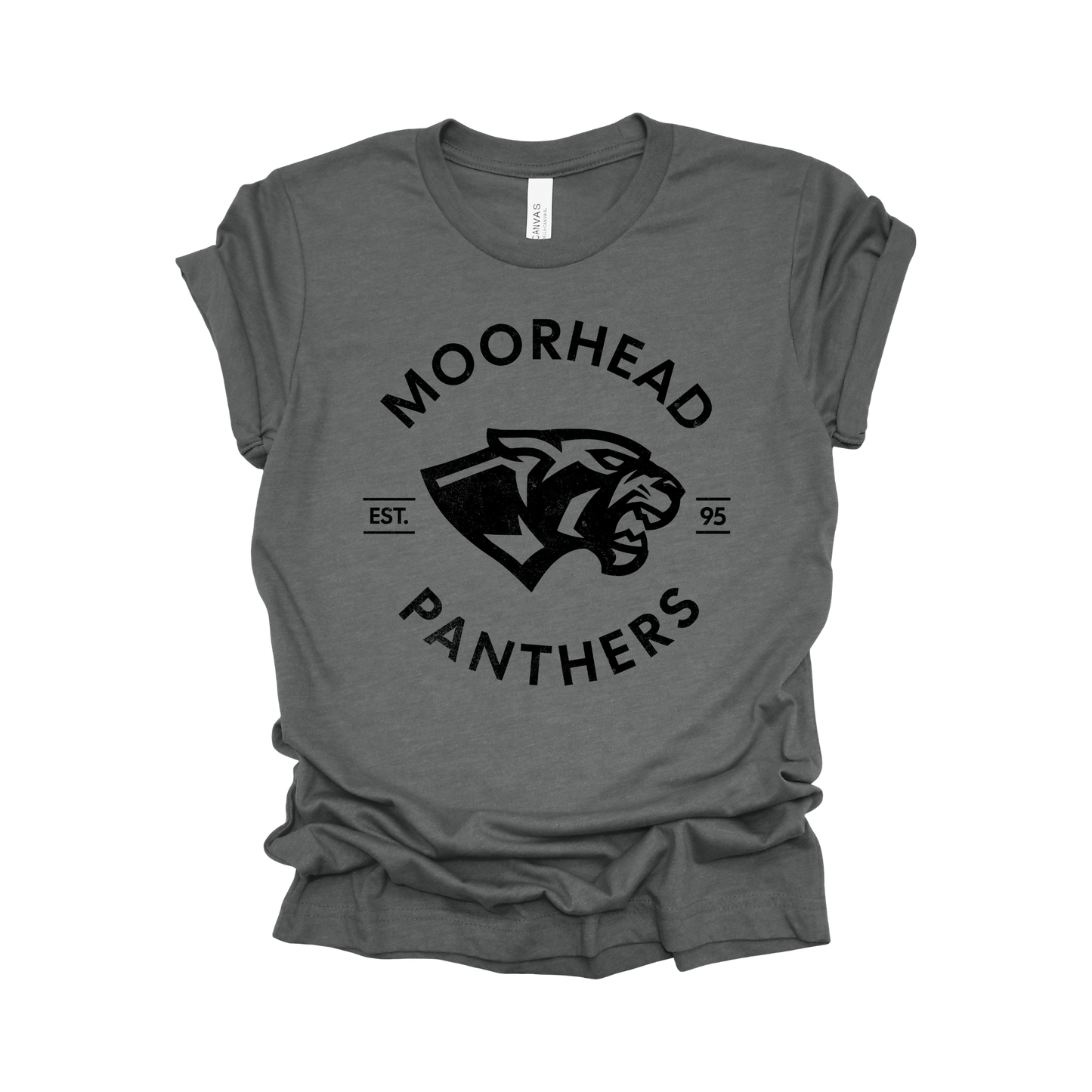 Moorhead Panthers Circle Design T-Shirt