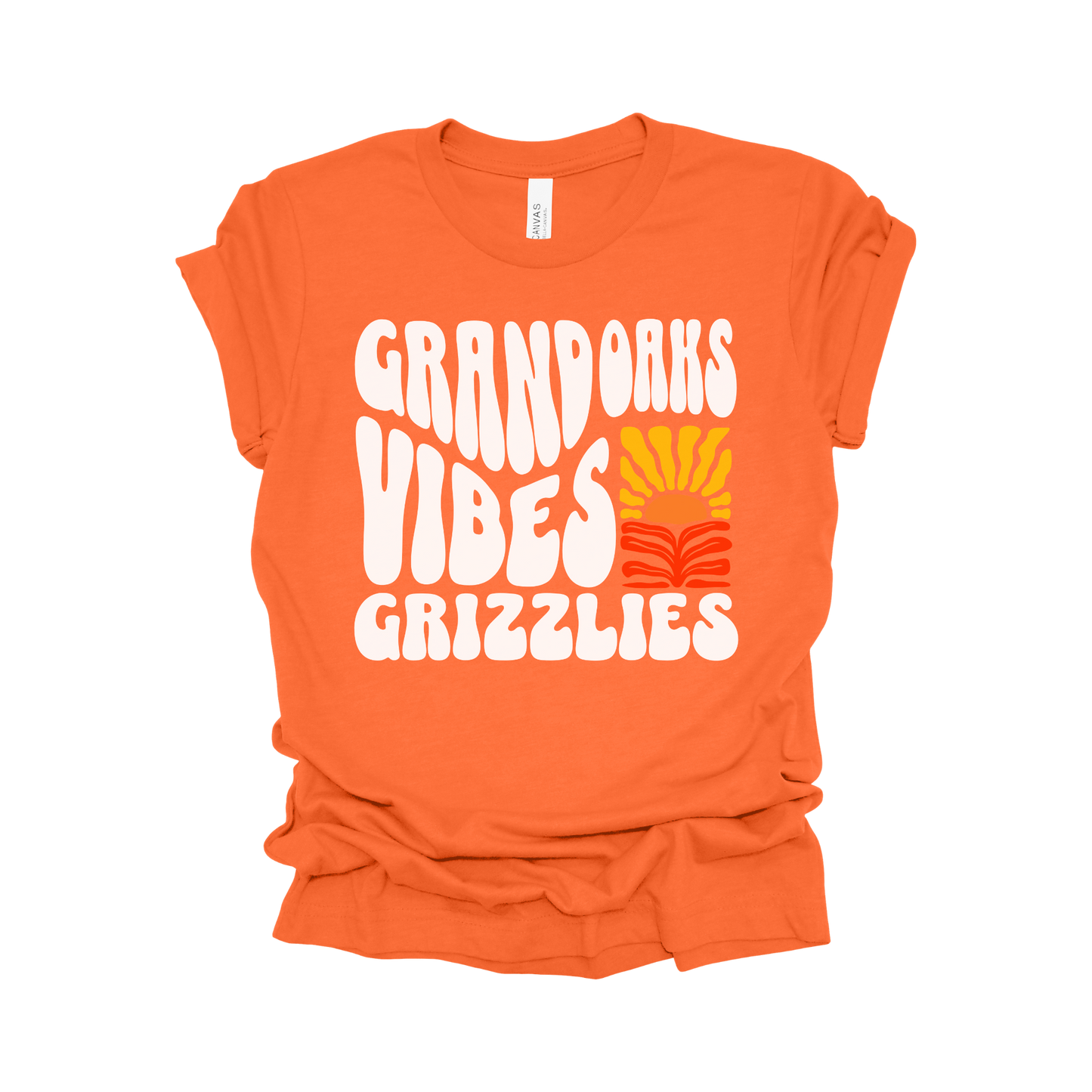 Grands Oaks Vibes Tee | Grand Oaks High School Orange Vibes Collection