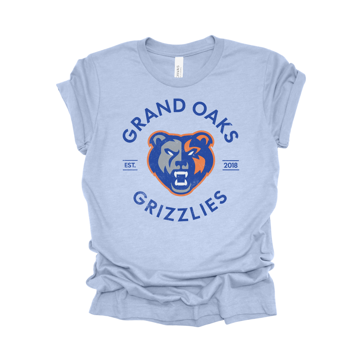 Grand Oaks High School T-Shirt | Grizzly Spirit Wear | Bold School Pride Tee