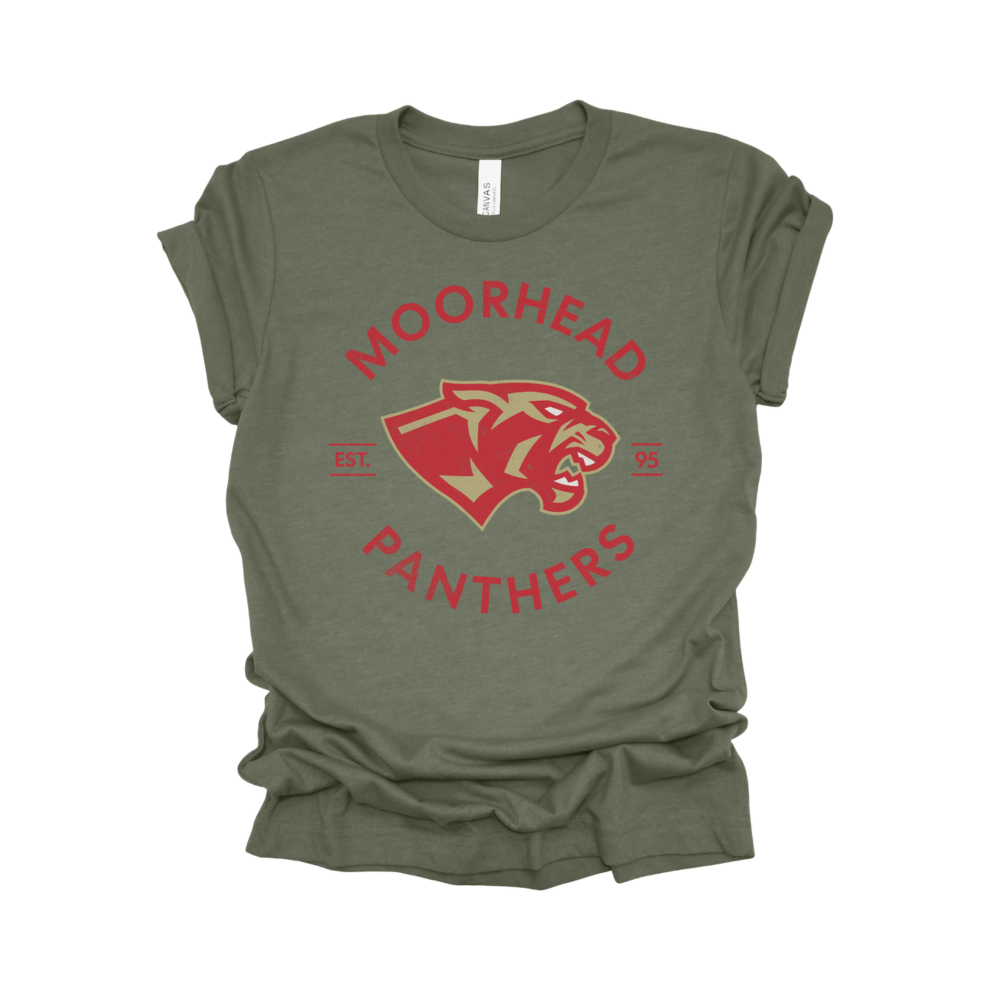 Moorhead Panthers Circle Design T-Shirt