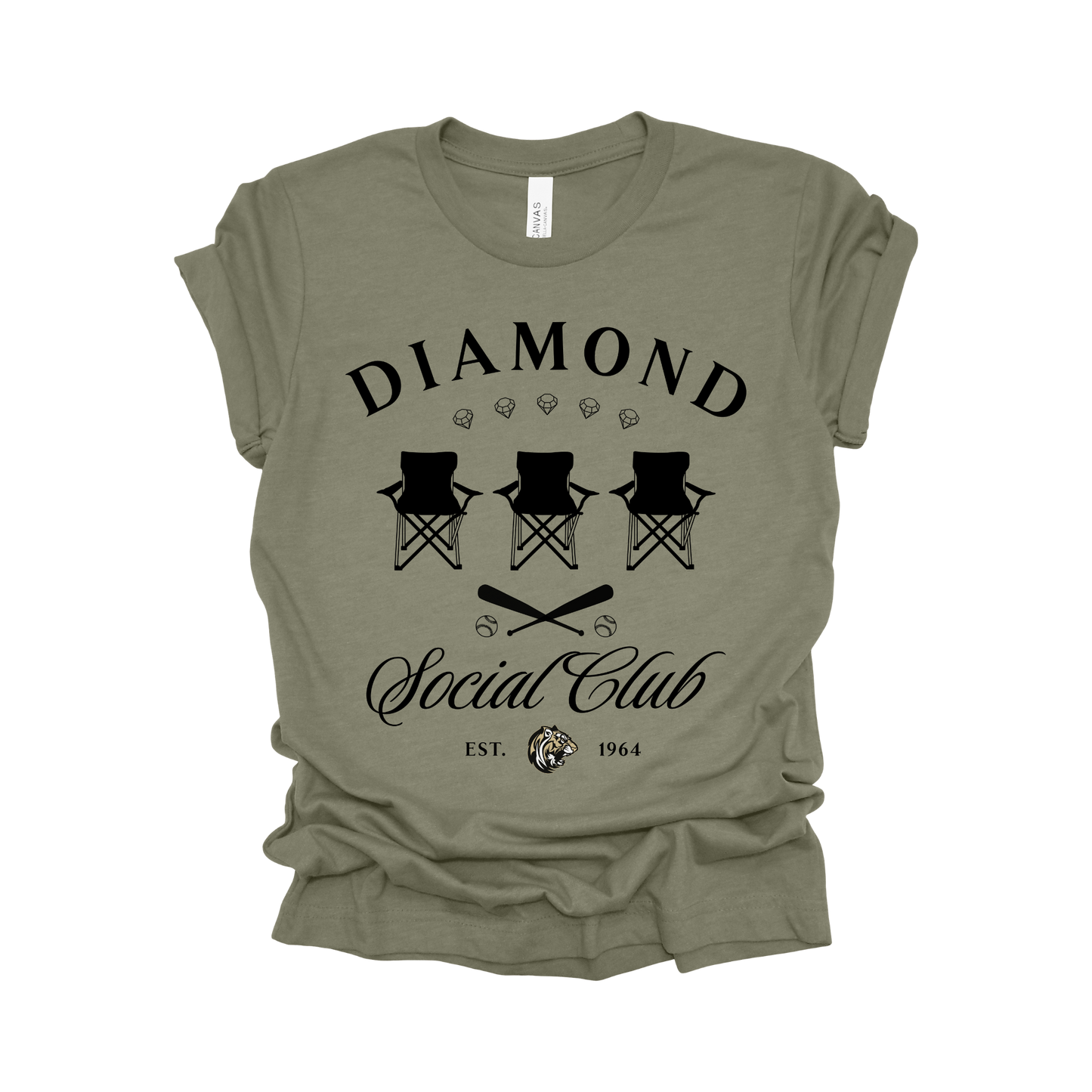 Diamond Social Club Tee - Conroe High School Baseball Team