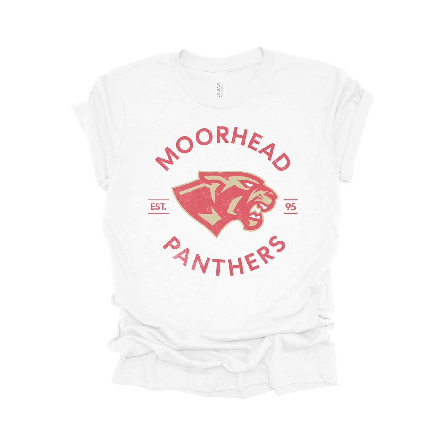 Moorhead Panthers Circle Design T-Shirt
