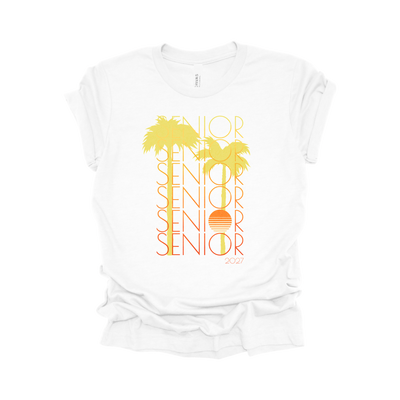 Minimalist Palm Trees Senior Sunrise 2027 Shirt
