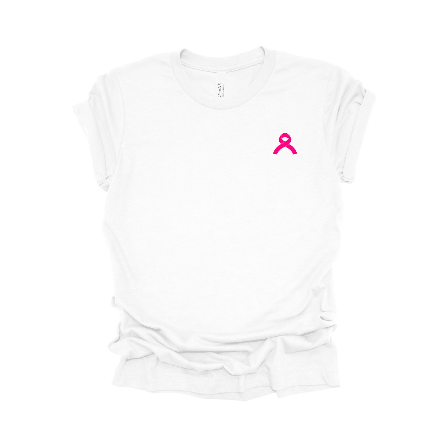 Pink Out Hearts & Ribbons Breast Cancer Awareness T-Shirt