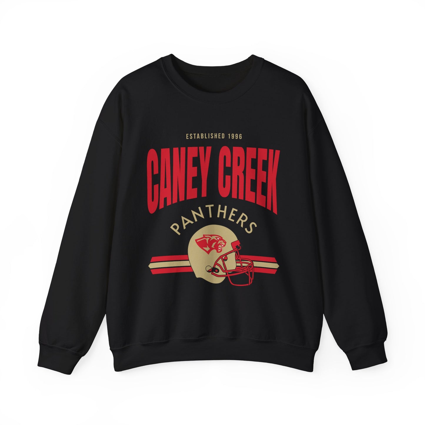 Caney Creek Vintage Football Sweatshirt | Panthers Spirit Wear | Retro Game Day Sweatshirt