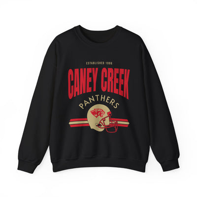 Caney Creek Vintage Football Sweatshirt | Panthers Spirit Wear | Retro Game Day Sweatshirt