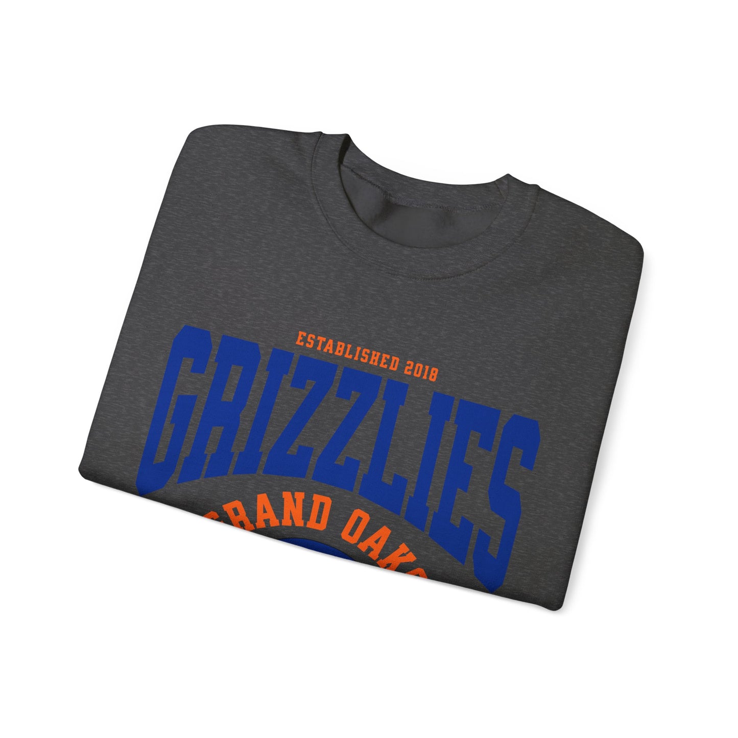 Grand Oaks High School Vintage Football Sweatshirt | Grizzly Spirit Wear | Retro Game Day Pullover