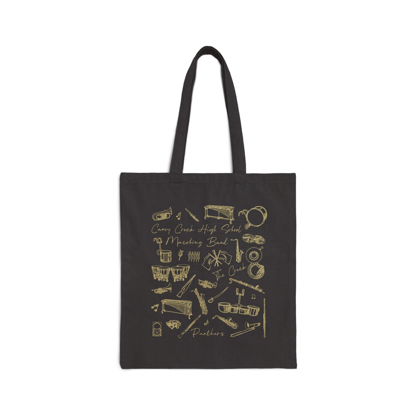 Caney Creek Marching Band Vintage Tote | The Panther Pulse Tote Bag