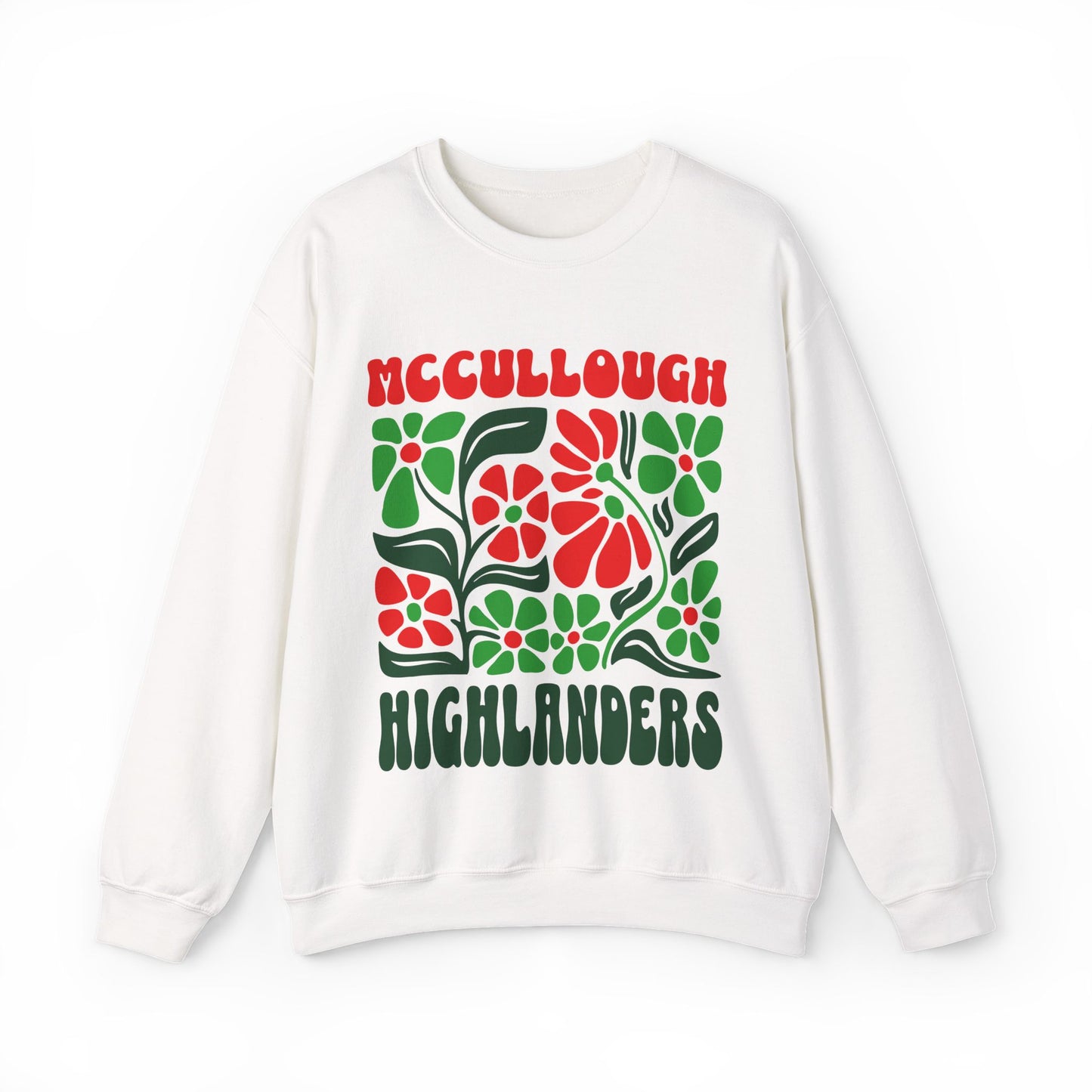 Boho Floral McCullough Highlanders Sweatshirt