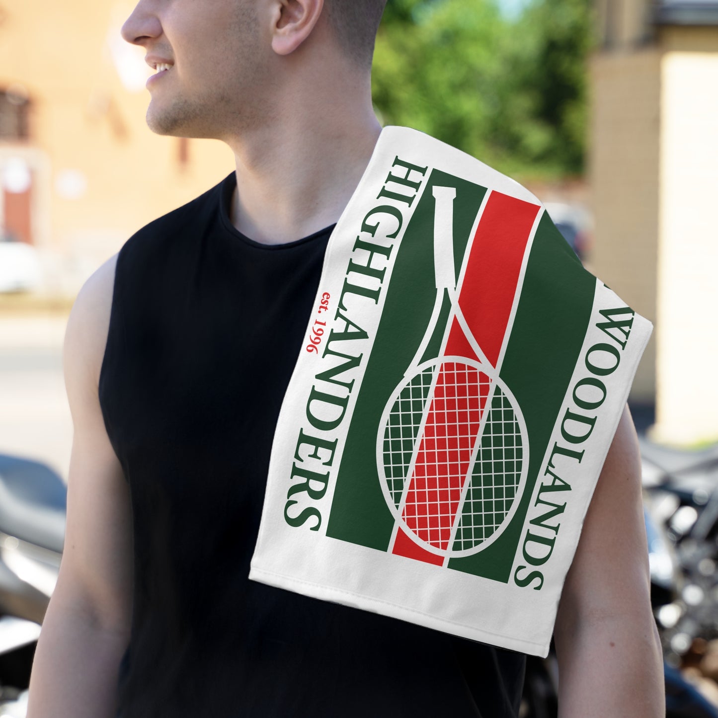 The Woodlands Highlanders Tennis Team Rally Towel – Show Your Highlander Pride!