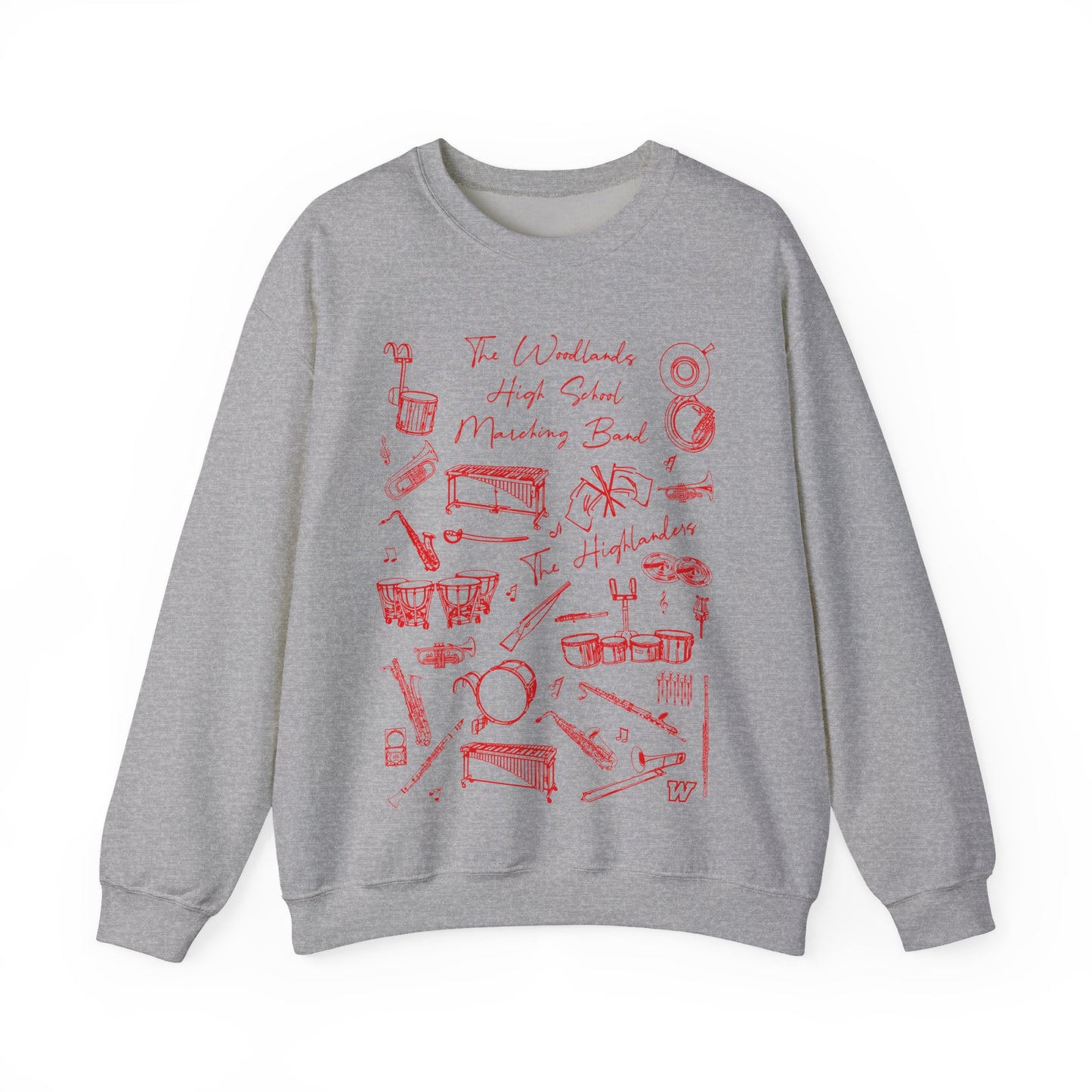 The Woodlands High School Marching Band Sweatshirt - The Sound of the Highlanders