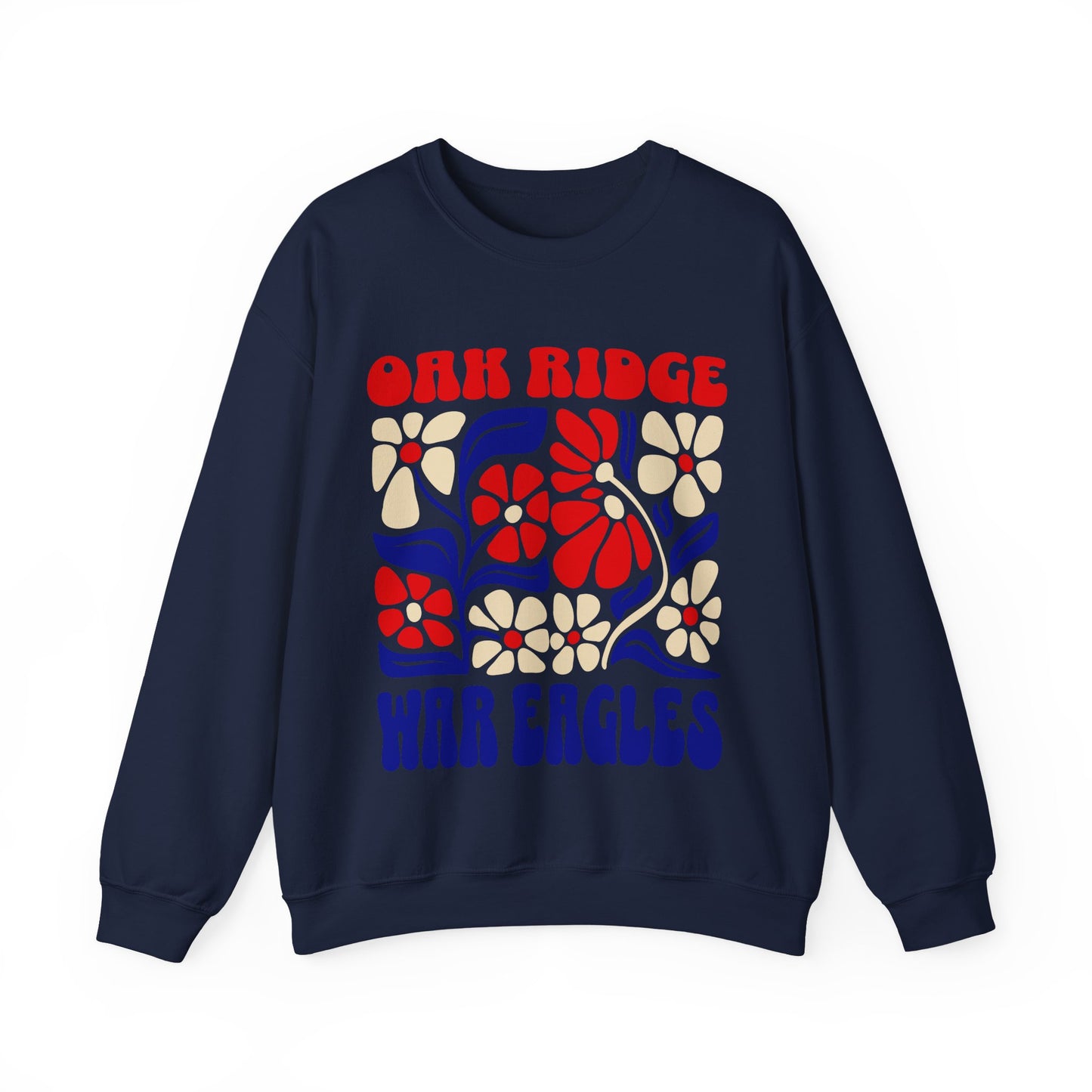 Boho Floral Oak Ridge War Eagles Sweatshirt