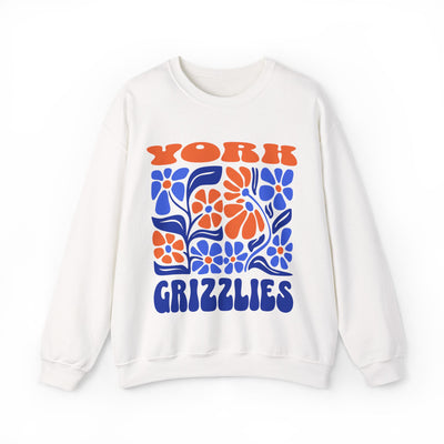 Boho Floral York Grizzlies Sweatshirt