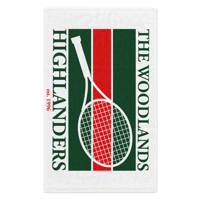 The Woodlands Highlanders Tennis Team Rally Towel – Show Your Highlander Pride!
