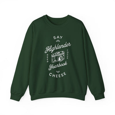 Highlander Yearbook - Say Cheese Yearbook Crewneck Sweatshirt