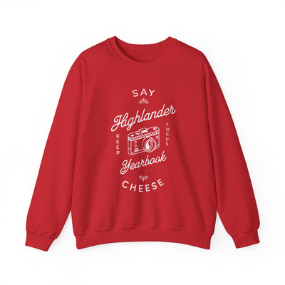 Highlander Yearbook - Say Cheese Yearbook Crewneck Sweatshirt