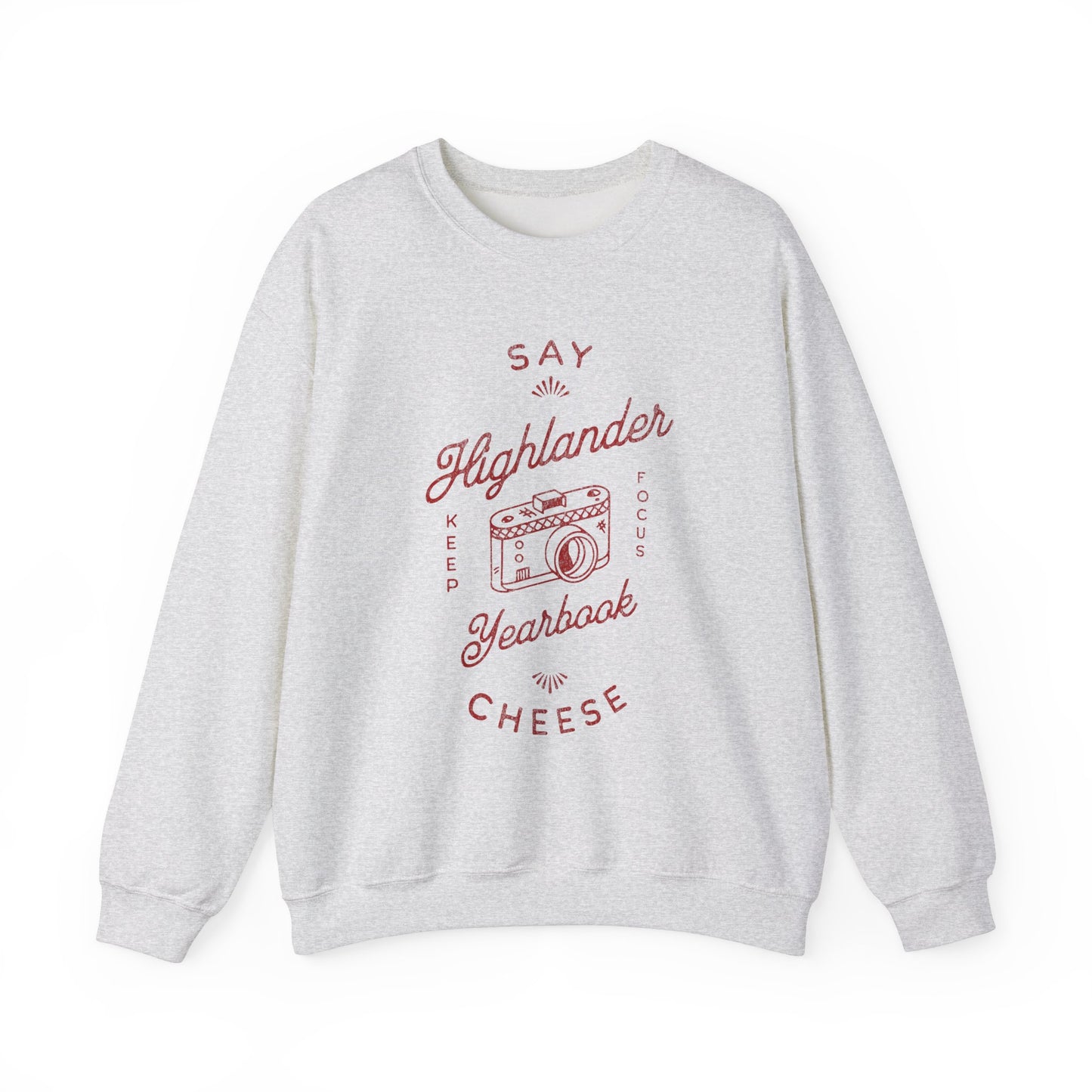 Highlander Yearbook - Say Cheese Yearbook Crewneck Sweatshirt