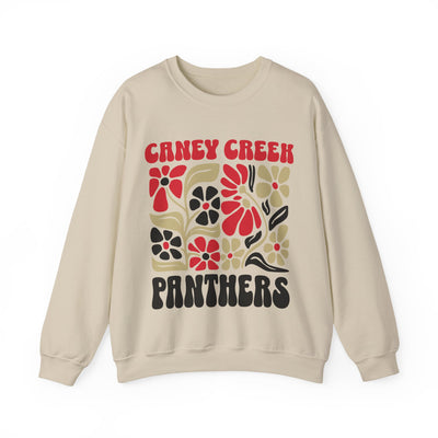 Boho Floral Caney Creek Panthers Sweatshirt