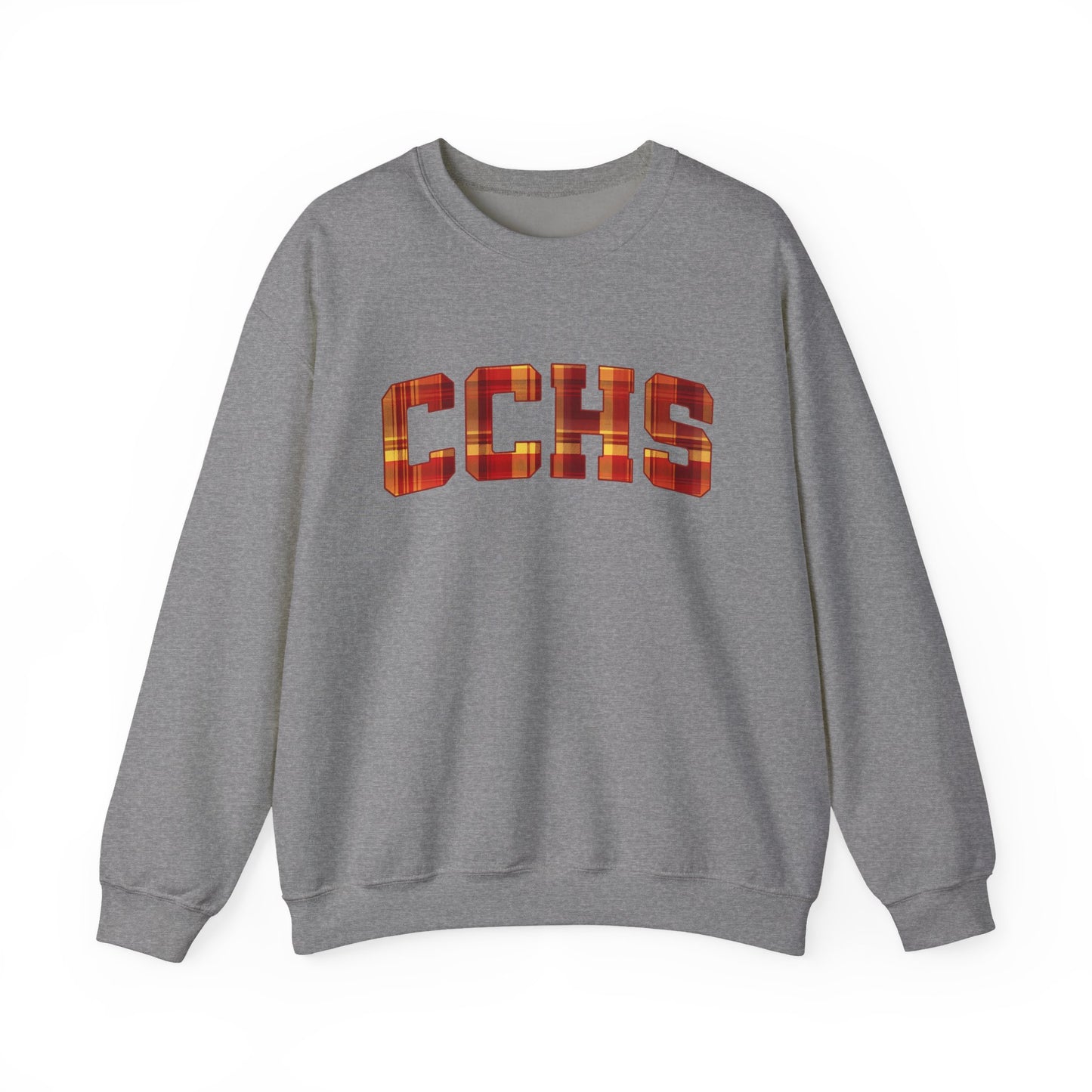 CCHS Tartan Lettering Caney Creek High School Sweatshirt