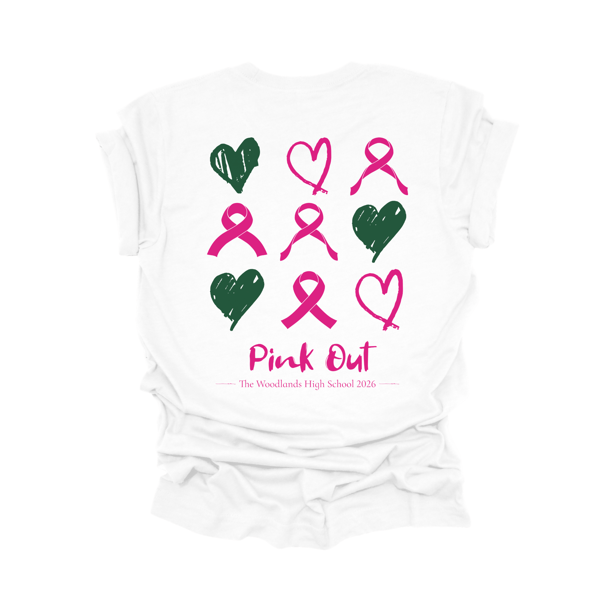 The Woodlands High School Pink Out 2026 T-Shirt – Breast Cancer Awareness T-Shirt