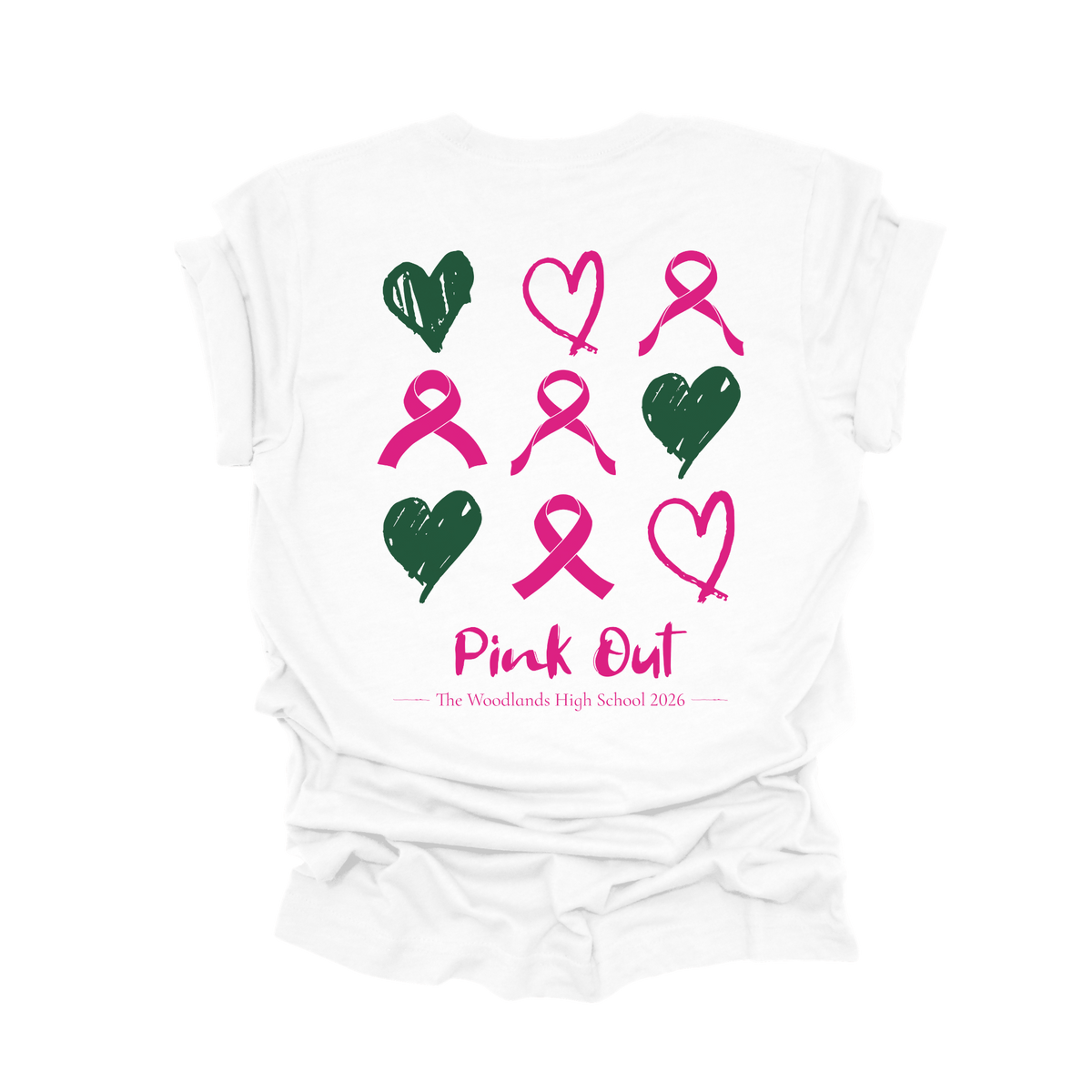 The Woodlands High School Pink Out 2026 T-Shirt – Breast Cancer Awareness T-Shirt