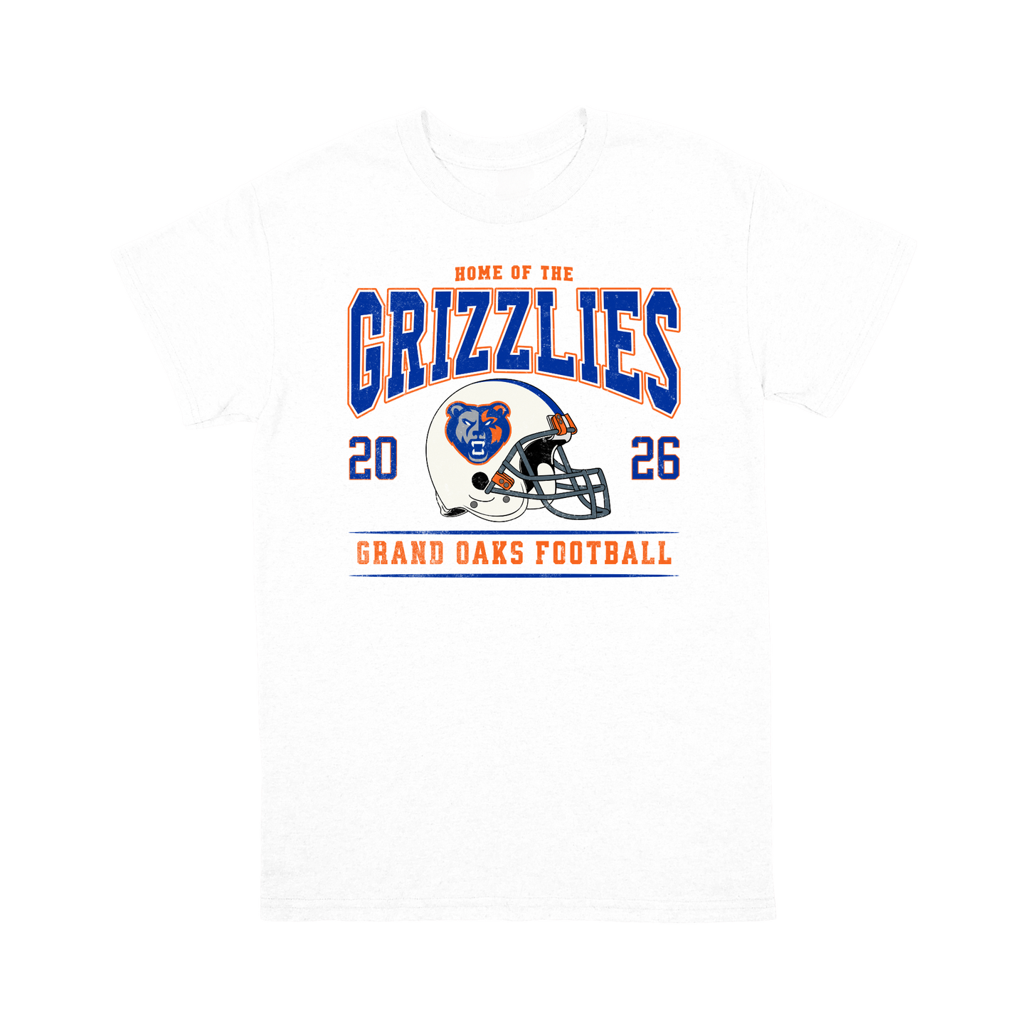Grand Oaks Grizzlies Football 2026 Vintage T-Shirt