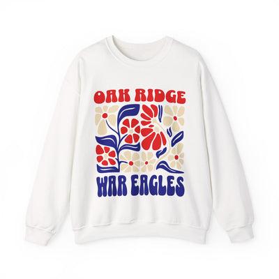Boho Floral Oak Ridge War Eagles Sweatshirt