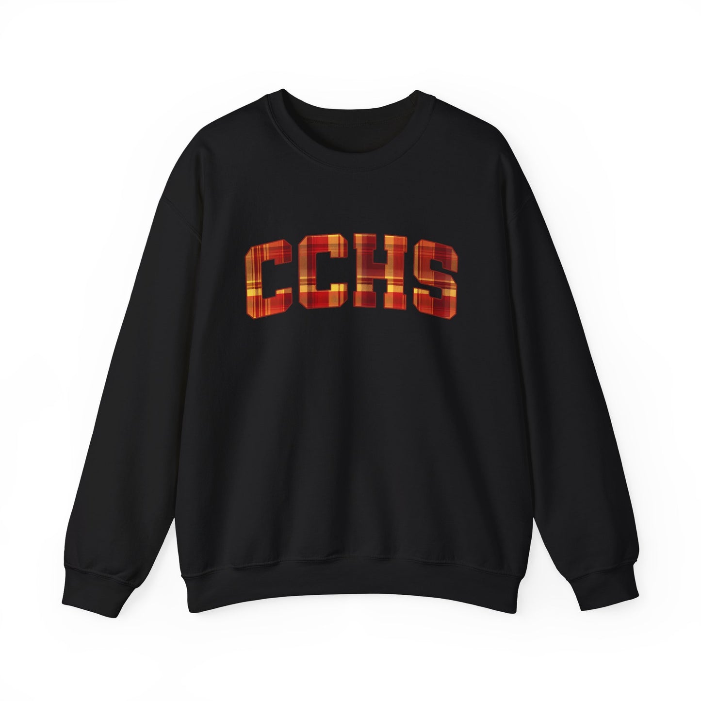 CCHS Tartan Lettering Caney Creek High School Sweatshirt