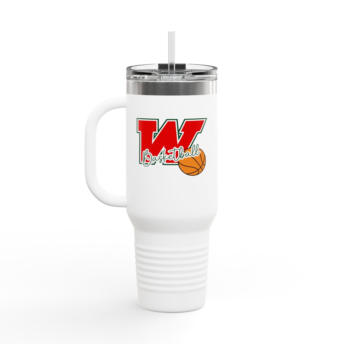 The Woodlands Basketball 40 oz Insulated Travel Mug – Hydrate Like a Highlander