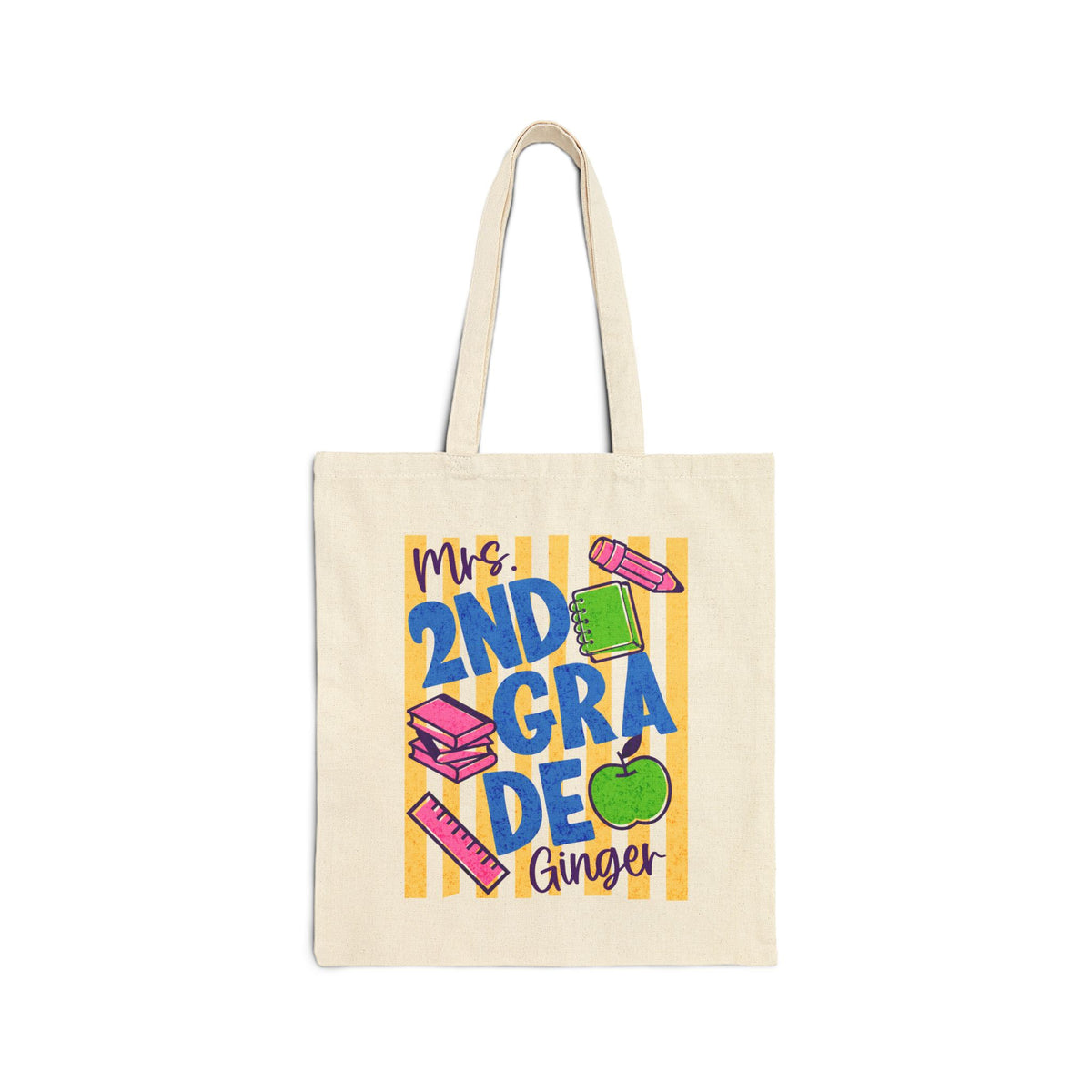 Personalized 2nd Grade Teacher Tote Bag