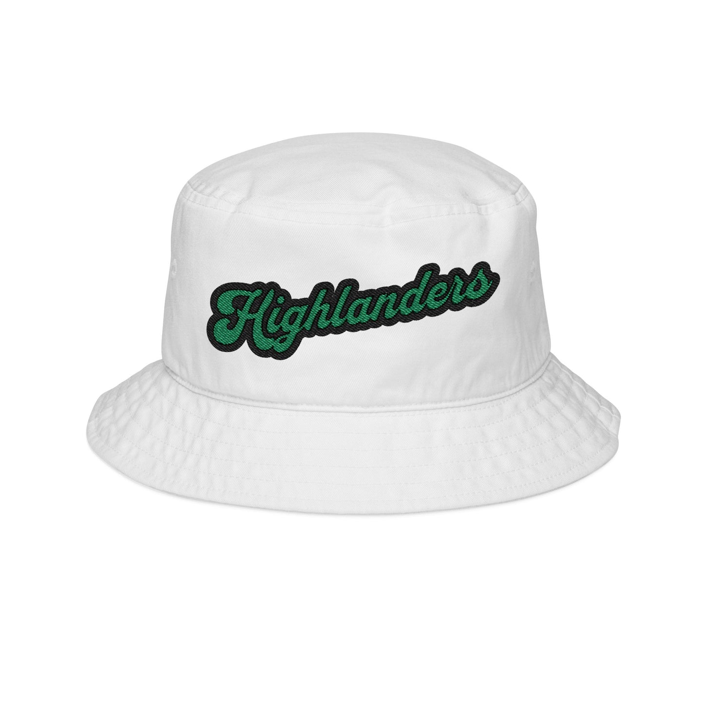 The Highlanders Embroidered Bucket Hat in Green
