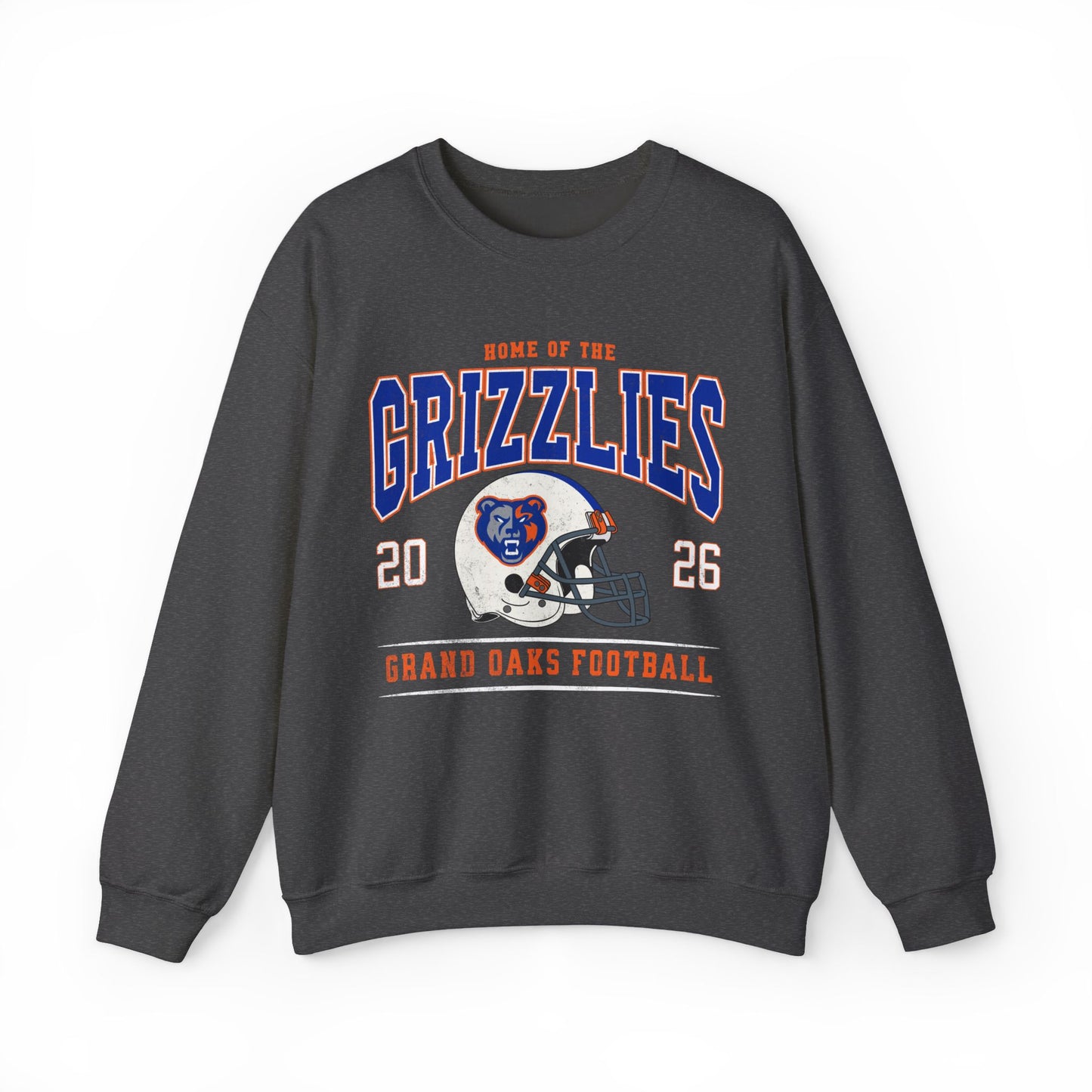 Grand Oaks High School Vintage Football Sweatshirt | Grizzly Spirit Wear