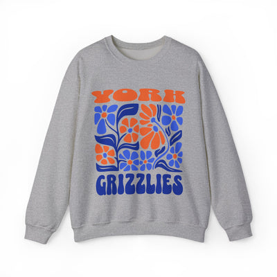 Boho Floral York Grizzlies Sweatshirt