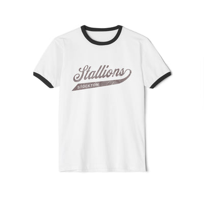 Stallions Ringer Tee – Stockton Retro Spirit Shirt