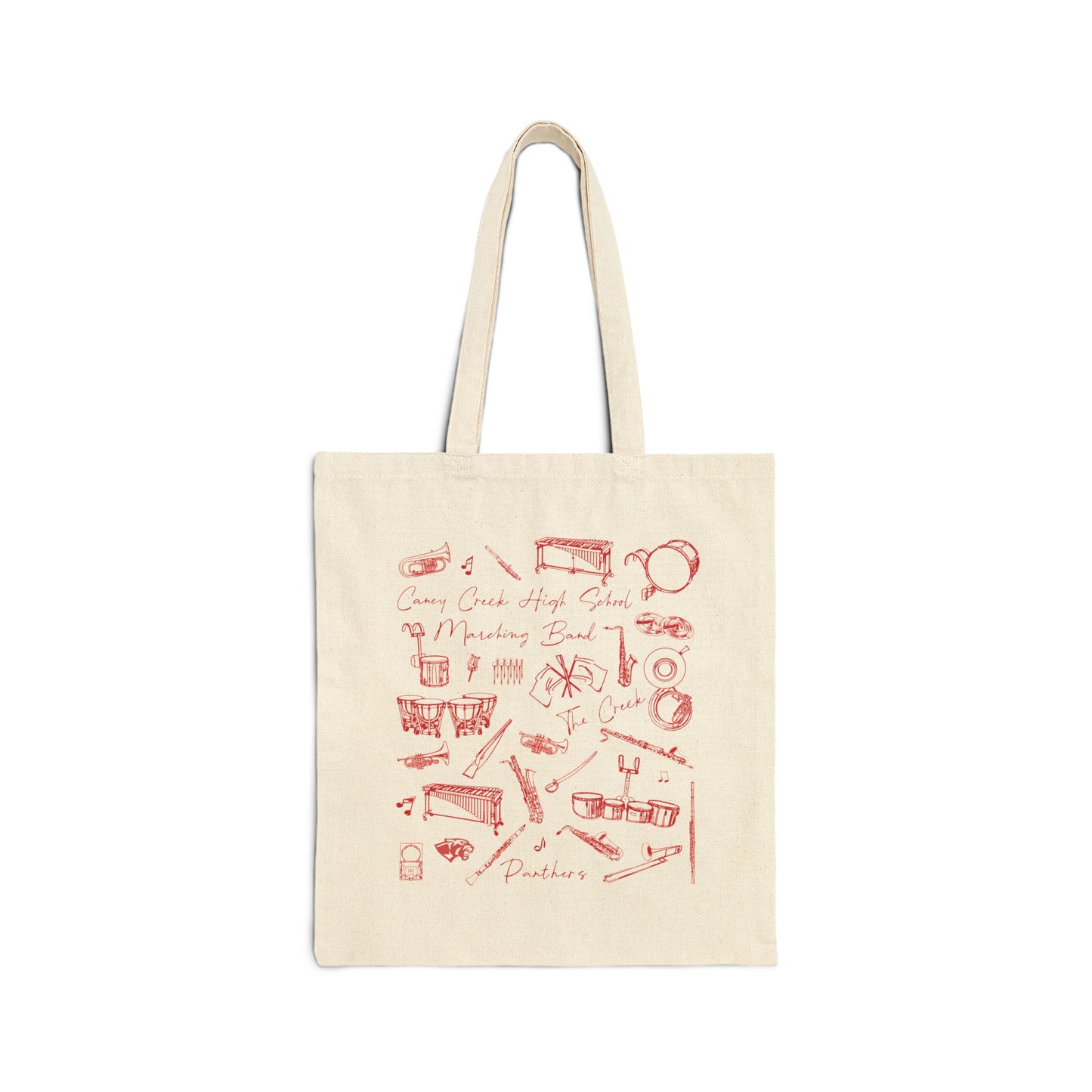 Caney Creek Marching Band Vintage Tote | The Panther Pulse Tote Bag