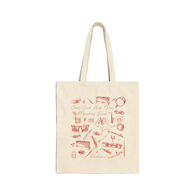Caney Creek Marching Band Vintage Tote | The Panther Pulse Tote Bag